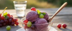 Refresque-se com sorvete de uva: uma receita saudável e fácil