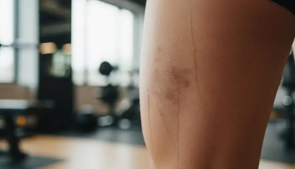 Como o atrito durante exercícios pode manchar a pele? Entenda!